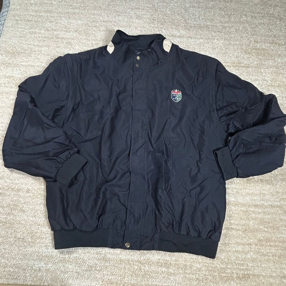 AHEAD Jacket Mens XL Bomber Windbreaker Embroidered World Golf Hall of Fame